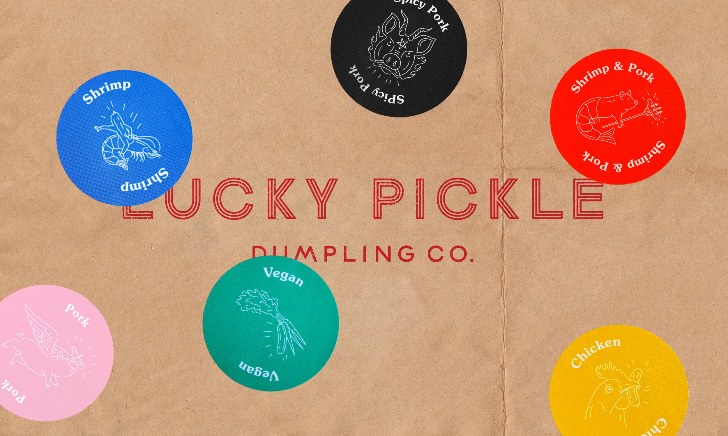 Lucky Pickle stickers